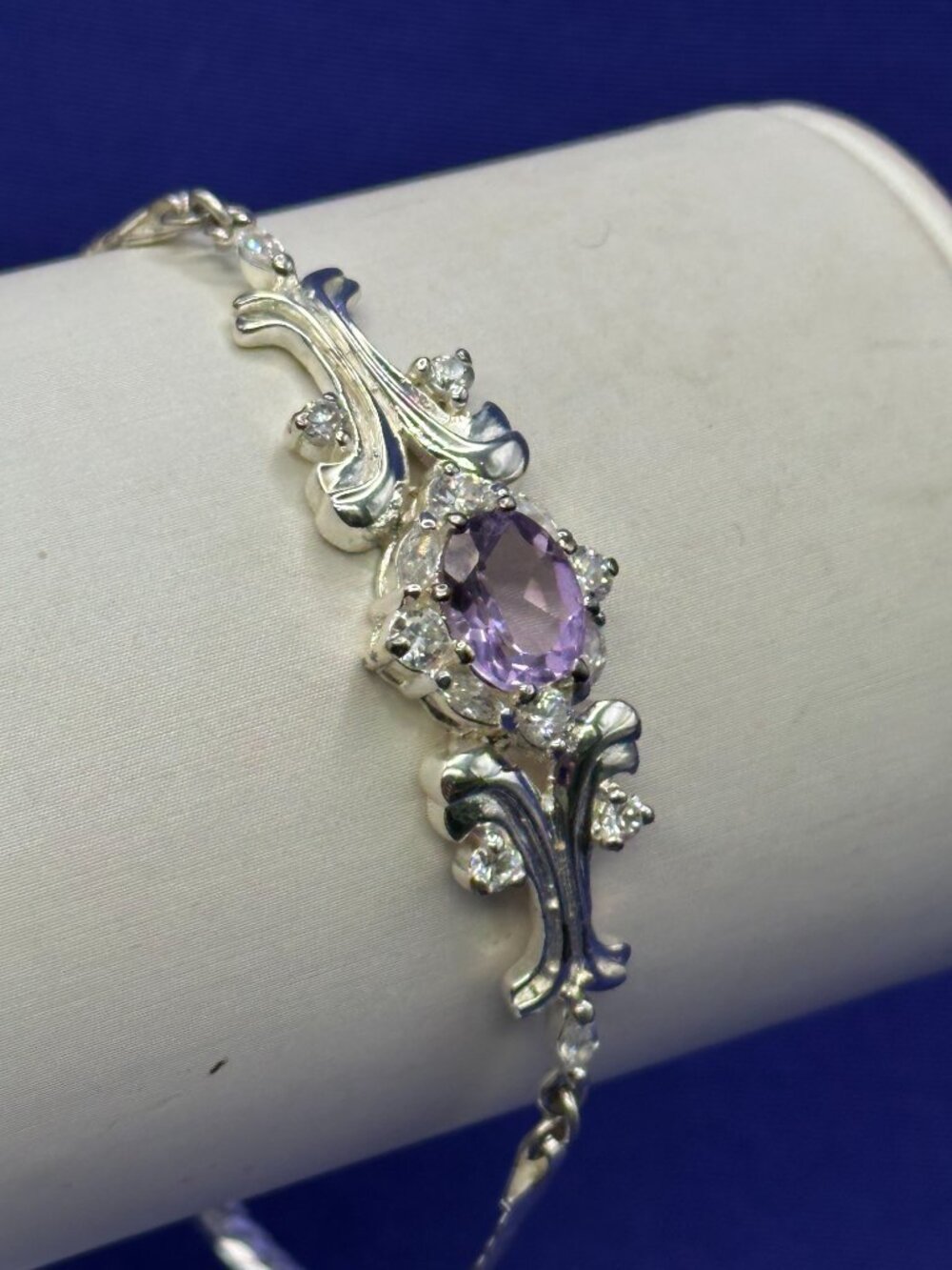 Sterling Silver JC Amethyst Bracelet